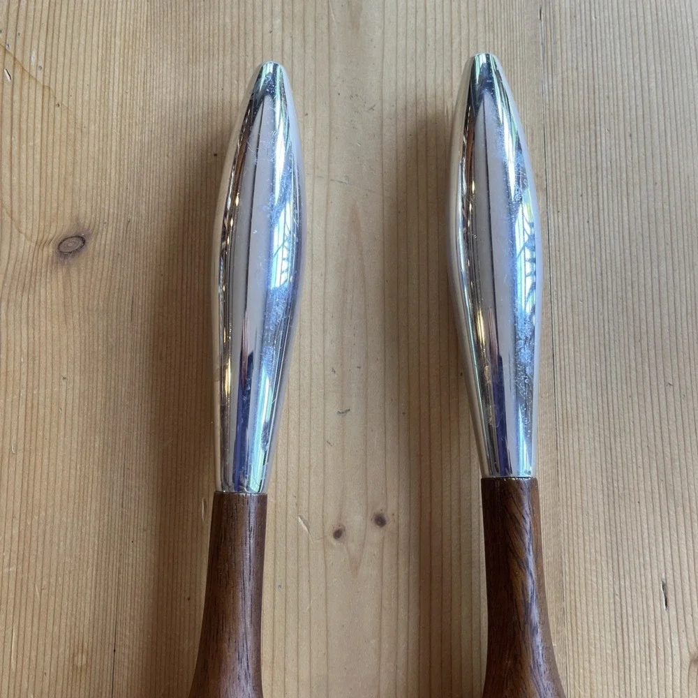 Nambe‎ Salad Servers-Acacia Wood!! As Pictured!